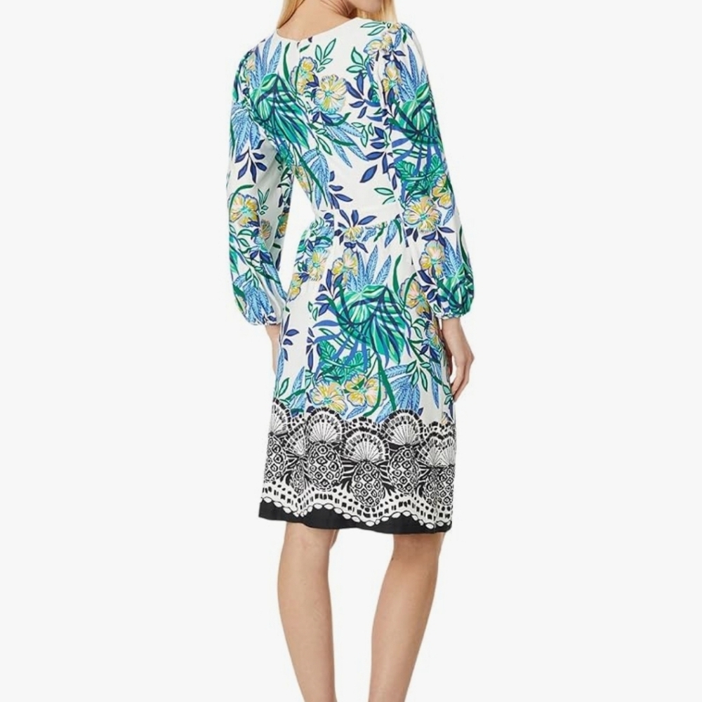 Wexlee Lilly Pulitzer NWT 3/4 sleeve dress small - Picture 2 of 11